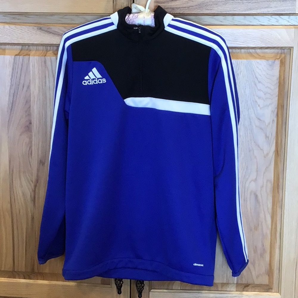 Youth Adidas Climacool Jacket YXL Pullover Blue Black & White